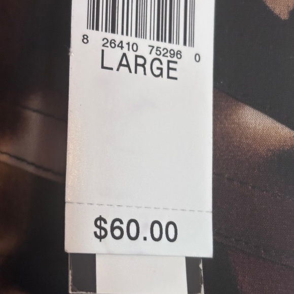 AB Studio Brown and Black Animal Print Midi Dress - Picture 4 of 4